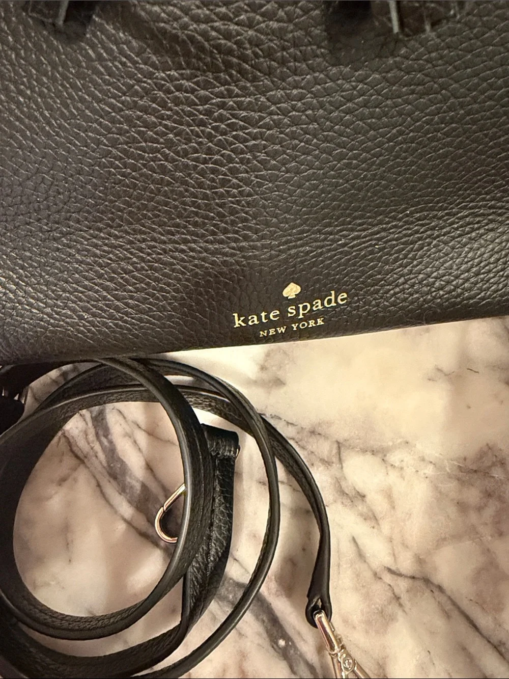kate spade structured pebbled